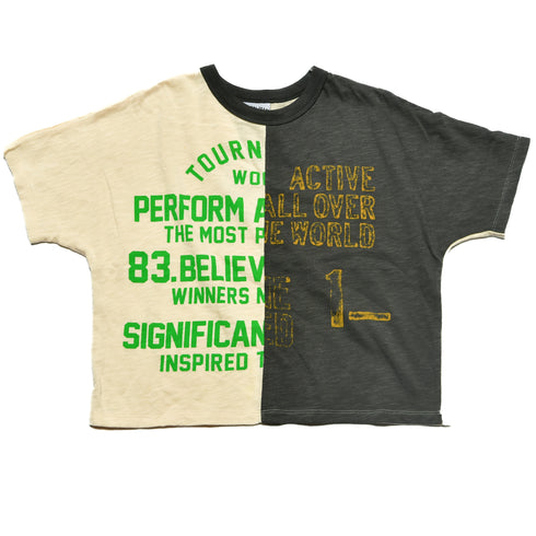 【オフィシャルチーム】スイッチングドルマンワイドTシャツ|S~L|1125224M